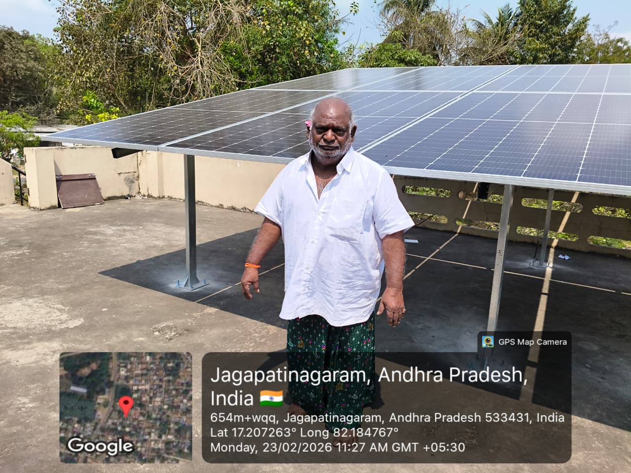Tata Solar Panel Installation by SPSR Enterprises in Kakinada