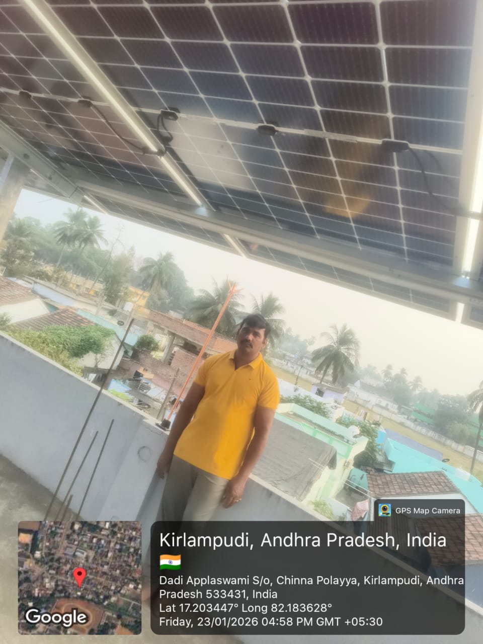 Tata Solar Panel Installation by SPSR Enterprises in Kakinada