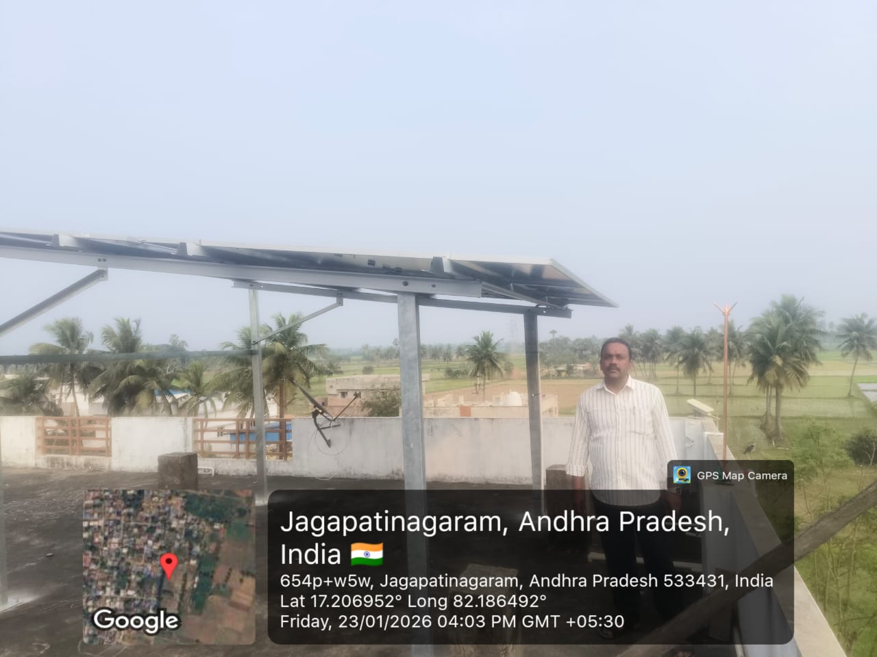 Tata Solar Panel Installation by SPSR Enterprises in Kakinada